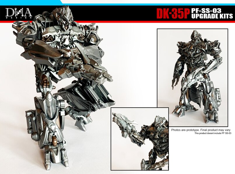 DNA Designs DK 35 Premium Finish SS 03 Megatron Upgrade Kit Image  (2 of 6)